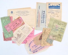 Cca 1920-40 Kb 30 Db Olasz Utazási és Egyéb Jegy, és Reklám / Ca 30 Italian Traffic And Other Tickets - Unclassified