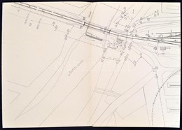 1942 Kolozsvár Vasútállomás Nagy Méretű Helyszínrajza / Cluj Railway Station Large Plan 30x189 Cm - Unclassified