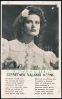 Karády Katalin (1910-1990) Színésznő Aláírása Az őt ábrázoló Fotón - Otros & Sin Clasificación