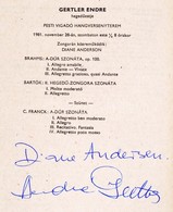 1980-1986 Országos Filharmonia 18 Db Műsorfüzete. Benne Számos Ismert Művész Aláírásával, 88 Db. Közte Pauk György, Fran - Andere & Zonder Classificatie