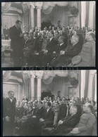 Cca 1945-1946 Tildy Zoltán (1889-1961) Miniszterelnök, Később Köztársasági Elnök (1946-1948) Hallgatja A Felszólalókat,  - Autres & Non Classés