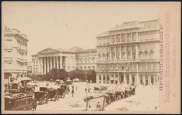 Cca 1865 Budapest, Kálvin Tér A Nemzeti Múzeum Felé, Klösz György Fotója, 6,5×10,5 Cm - Sonstige & Ohne Zuordnung