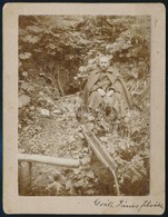 Cca 1900 Tisza-forrás Az Ocula-havason, Keményhátú Fotó, 10x13 Cm - Autres & Non Classés