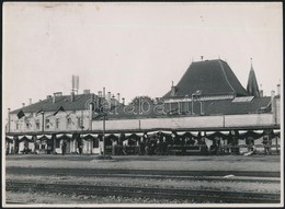 1938 Kassa, Vasútállomás ünnepi Díszben, Fotó, 17×24 Cm - Autres & Non Classés