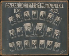 1932 Szekszárd, Áll. RG. érettségizett Növendékei, Kistabló Nevesített Portrékkal, Felületén Kisebb Hibával, Kartonra Ra - Autres & Non Classés