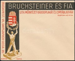 Cca 1930 Bruchsteiner Grafikus Céges Boríték - Publicidad