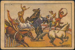 Cca 1910 Nagyvárad, Circus Henry Litografált Reklámos Kártya. 11x7,5 Cm - Werbung