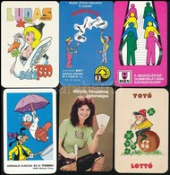 1960-1991 20 Db Reklámos Kártyanaptár (Lottó, OTP, Donald Kacsa, Stb.) - Advertising