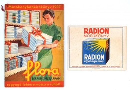 1937 Flora Terpentinszappan, Mosókonyha Beírókönyv+cca 1930 Radion Mosókönyv. - Reclame