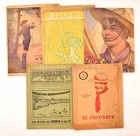 Vegyes Holland Cserkész Lap Tétel, 5 Db: 
De Padvinder 1919 Mei., 1920. Oct., 1921. Mei, 1925 Aug., 1926. Dec.  Változó  - Scoutisme