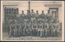 1939 Szekszárd, Tartalékos Tiszti Tanfolyam, Feliratozott, Vintage Fotólap,8,3x13 Cm - Andere & Zonder Classificatie