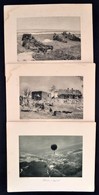 Cca 1916 Érdekes Újság Háborús Képeiből:'Hírt Hoz A Léggömb' , Stb., 3 Db, 29×35 Cm - Sonstige & Ohne Zuordnung