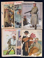 1914-1915 Kriegs-Nummer Lustige Blätter, Szatirikus Grafikus Német újságok, 10 Db - Sonstige & Ohne Zuordnung