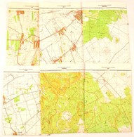 1988-1990 6 Db Topográfiai Térkép Veszprém Megyei Településekről (Ajka, Pápa D., Nyárad, Úrkút, Nemesvámos, Farkasgyepű, - Autres & Non Classés