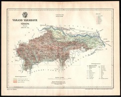 1897 Varasd Vármegye Térképe, Tervezte: Gönczy Pál, Kiadja: Posner Károly Lajos és Fia, 24×29 Cm - Sonstige & Ohne Zuordnung