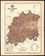 1893 Árva Vármegye Térképe, Tervezte: Gönczy Pál, Kiadja: Posner Károly Lajos és Fia, 24×29 Cm - Sonstige & Ohne Zuordnung