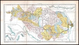 Cca 1897 A Duna Térképe, Kiadja: Posner Károly Lajos és Fia, 24×42 Cm - Autres & Non Classés