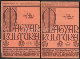 1913-1917 Magyar Kultúra I. évf. 7. és 8. Száma, Szakadozott Borítóval. + Pesti Hírlap. 1917. Márc. 1. - Sin Clasificación