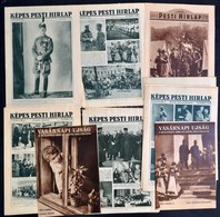 1929-1933 Képes Pesti Hírlap 8 Száma+1929 A Világ Tükre 1 Száma + 1933 Vasárnapi Újság A Budapesti Hírlap Képes Mellékle - Non Classés