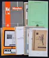 Cca 1965-1989 Vegyes Mozigépészeti Nyomtatványok Tétele, Nagyrészt Magyar, Részben Német Nyelven, Kb. 15 Db. - Ohne Zuordnung