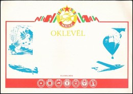 1975-1978 6 Db MHSZ (Magyar Honvédelmi Szövetség) Naptár és MHSZ Oklevél - Ohne Zuordnung