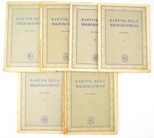 Bartók Béla:Mikrokozmosz Zongorára. I-VI. Kotta. Bp.,é.n.,Zeneműkiadó. A Borítókon Szakadásokkal. - Other & Unclassified