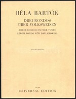 Bartók Béla 2 Műve: 
Eight Hungarian Folksongs. Voice And Piano.; Drei Rondos über Volsweisen. London-Wien,én., Boosey&H - Sonstige & Ohne Zuordnung