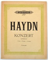 Cca 1900 Haydn D-dur Koncert Zongorára (csemballóra). Kottafüzet. - Andere & Zonder Classificatie