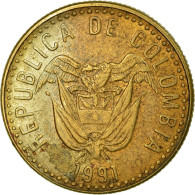 Monnaie, Colombie, 20 Pesos, 1991, TB+, Aluminum-Bronze, KM:282.1 - Colombia
