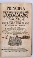 Martino Gerbert: Principia Theologiae Canonicae Quoad Exteriorem Ecclesiae Formam Et Gubernationem. 
S. Blasil (St. Blas - Non Classés