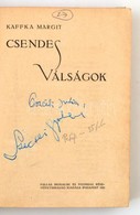 Kaffka Margit: Csendes Válságok. Bp., 1920, Pallas, 352 P. Első Kiadás. Kiadói Egészvászon-kötés, Kopott Borítóval, A Cí - Unclassified