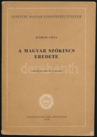 Bárczi Géza: A Magyar Szókincs Eredete. Budapest, 1958, Tankönyvkiadó. Kiadói Papírkötésben, Gerincnél Szakadt, Belül A  - Unclassified