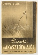 Julius Fucsik: Riport Az Akasztófa Alól. Bp.,1948., Román Munkáspárt. Kiadói Papírkötés. - Non Classés