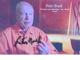 Acteur Réalisateur -Peter BROOK - Signé / Hand Signed / Dédicace Authentique / Autographe - Entertainers