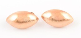 Aranyozott Ezüst(Ag) Fülbevalópár, Jelzett, H: 2 Cm, Nettó: 2,6 G - Sonstige & Ohne Zuordnung