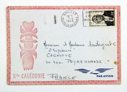 Enveloppe 1973 Noume --> Peyrehorade, Aff. 34 F YT 377 Général De Gaulle - Lettres & Documents