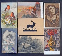 ** * Kb. 300 Db RÉGI Képeslap Dobozban: Magyar és Külföldi Városok, Motívum Képeslapok / Cca. 300 Pre-1945 Postcards In  - Non Classés