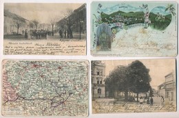 ** * 48 Db RÉGI Történelmi Magyar és Külföldi Városképes Lap, Vegyes Minőség / 48 Pre-1945 Town-view Postcards From The  - Ohne Zuordnung