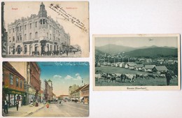 ** * 14 Db RÉGI Magyar Városképes Lap, Vegyes Minőség / 14 Pre-1945 Hungarian Town-view Postcards, Mixed Quality - Non Classés