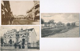 ** * 14 Db RÉGI Magyar Városképes Lap, Vegyes Minőség / 14 Pre-1945 Hungarian Town-view Postcards, Mixed Quality - Non Classés