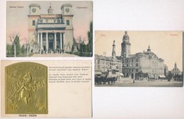 ** * 13 Db RÉGI Magyar Városképes Lap, Vegyes Minőség / 13 Pre-1945 Hungarian Town-view Postcards, Mixed Quality - Zonder Classificatie