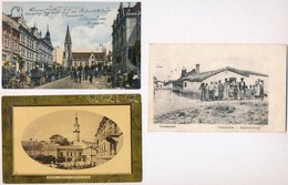 ** * 12 Db RÉGI Magyar Városképes Lap, Vegyes Minőség / 12 Pre-1945 Hungarian Town-view Postcards, Mixed Quality - Non Classés