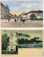 ** * 12 Db RÉGI Magyar Városképes Lap, Vegyes Minőség / 12 Pre-1945 Hungarian Town-view Postcards - Non Classés