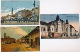 ** * 12 Db RÉGI Magyar Városképes Lap, Vegyes Minőség / 12 Pre-1945 Hungarian Town-view Postcards - Ohne Zuordnung