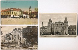 ** * 12 Db RÉGI Magyar Városképes Lap, Vegyes Minőség / 12 Pre-1945 Hungarian Town-view Postcards, Mixed Quality - Non Classés