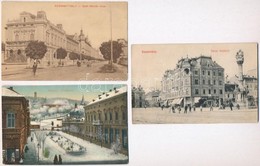 ** * 12 Db RÉGI Magyar Városképes Lap, Vegyes Minőség / 12 Pre-1945 Hungarian Town-view Postcards, Mixed Quality - Non Classés