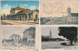 ** * 11 Db RÉGI Magyar Városképes Lap, Vegyes Minőség / 11 Pre-1945 Hungarian Town-view Postcards, Mixed Quality - Ohne Zuordnung