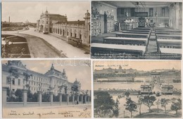 ** * 9 Db RÉGI Magyar Városképes Lap, Vegyes Minőség / 9 Pre-1945 Hungarian Town-view Postcards, Mixed Quality - Ohne Zuordnung