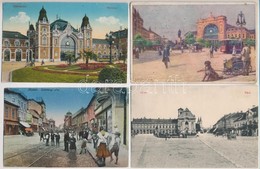 ** * 8 Db RÉGI Magyar Városképes Lap, Vegyes Minőség / 8 Pre-1945 Hungarian Town-view Postcards, Mixed Quality - Ohne Zuordnung