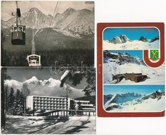 ** * 28 Db MODERN Magas-Tátra Képeslap, 2 Nagyalakú Lappal / 28 Modern Vysoké Tatry (High Tatras) Postcards With 2 Big S - Non Classés